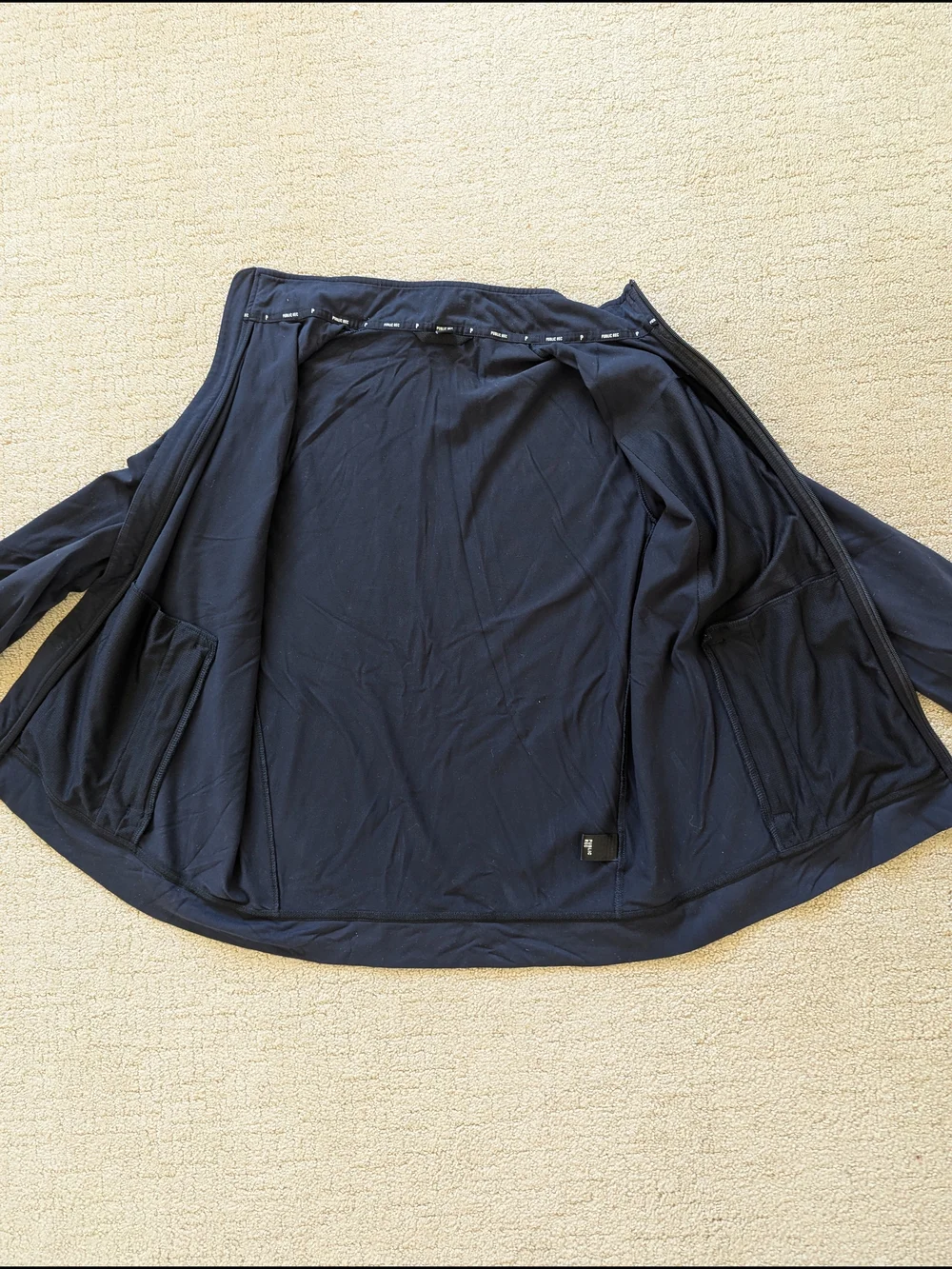 Public Rec All Day Everyday Track Jacket Mens S Black Performance Full Zip Tech